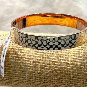 Coach Signature Enamel Bangle Bracelet